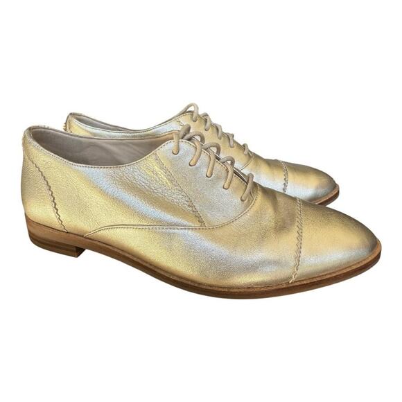 Cole Haan Go To Arden Gold Cap Toe Oxford Women size 6.5 - Picture 1 of 7